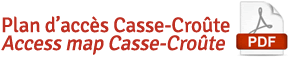 Plan d'accès Casse-Croûte/Access Map Casse-Croûte